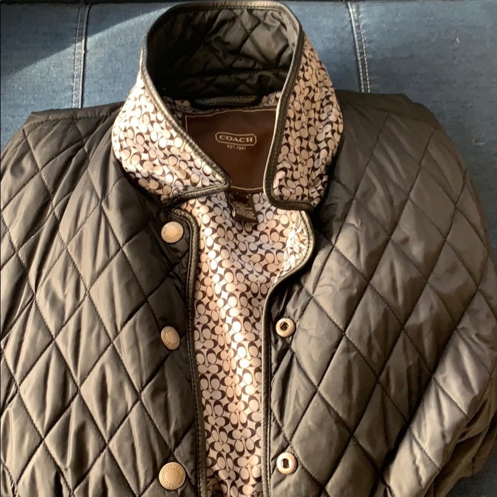 Coach quilted lightweight winter jacket